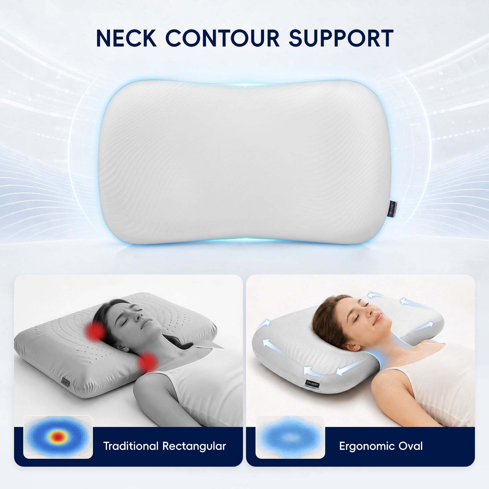 COLASNEST 75D Gel Memory Foam Pillow