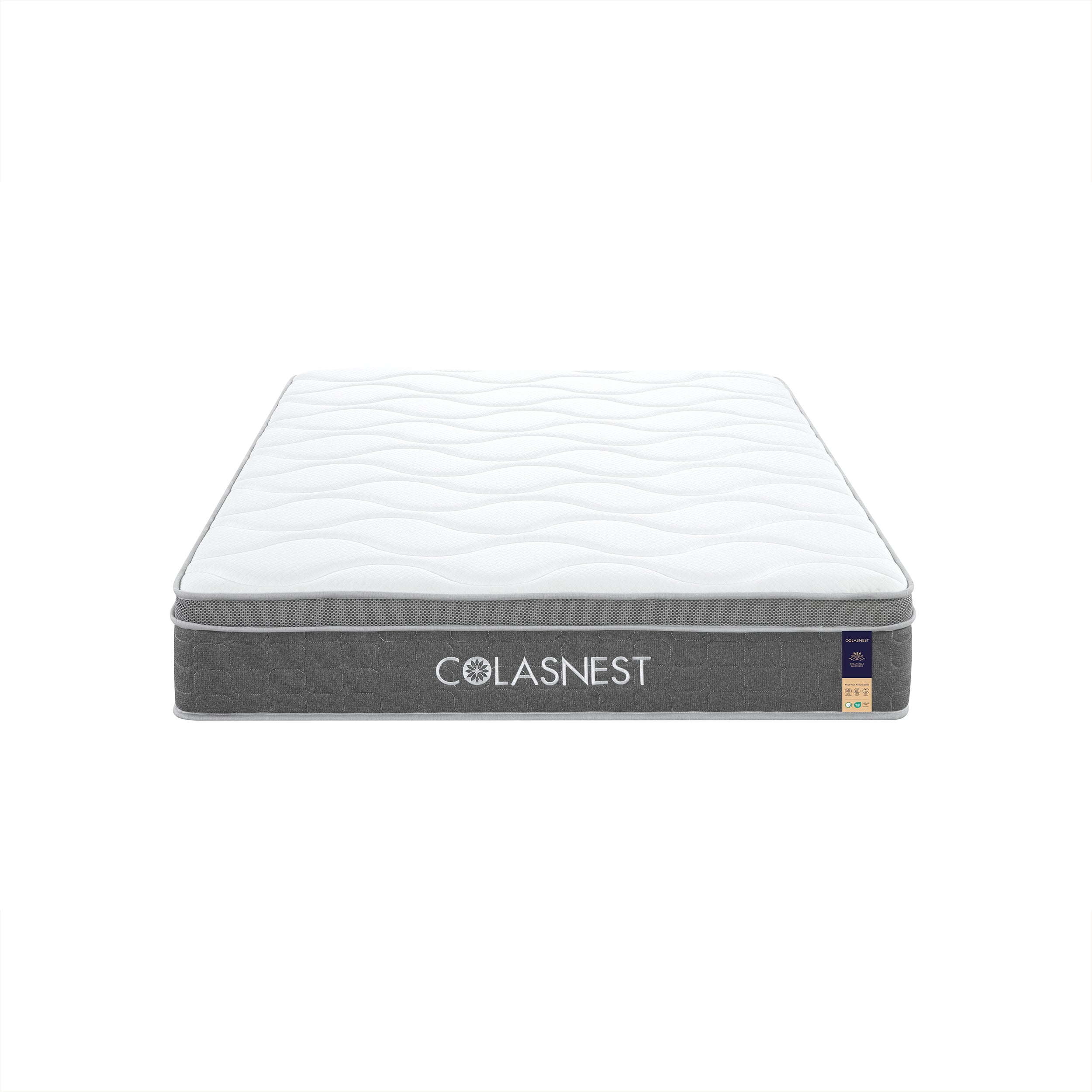 COLASNEST 10" 4D Breatheflow Hybrid Mattress | Medium-Firm Double-Wrapped Comfort